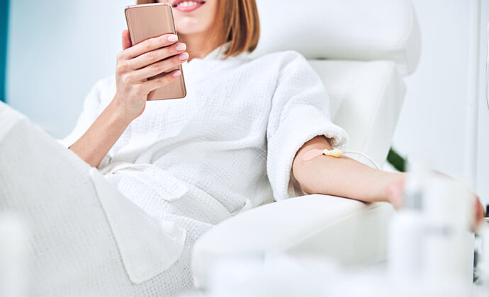 寛いで受けられる